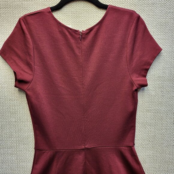 Love...Ady Womens Cranberry Midi Dress Cap Sleeves Fit & Flare Size Small NWT - Picture 8 of 11